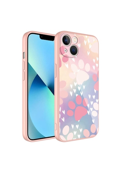 Apple Uyumlu  iPhone 13 İle Kılıf Kedi Köpek Patili Temalı Telefon Kılıfı Kapak