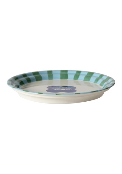 Mudo Home Lısmore Servis Tabağı Lacivert 25 Cm Çok Renkli