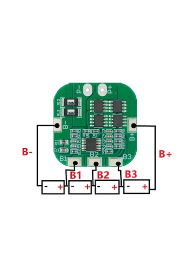 4s 20a Lityum Batarya Bms Koruma Kartı Pil Li-ion 18650 16.8v 2