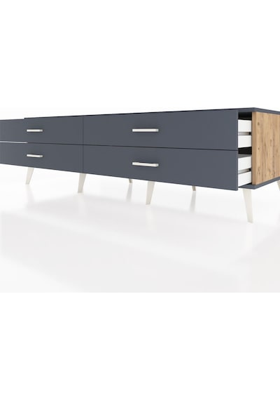 Kronos Tv Ünitesi 4 Çekmeceli 176x59x51 Çam-antrasit/antrasit Antrasıt/antrasıt Kronos Tv Ünitesi 4 Çekmeceli 176x59x51 Çam-antrasit/antrasit Antrasıt/antrasıt
