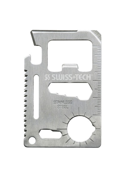 Swiss Tech 15-ın-1 Credit Card Multi-tool Stainless Steel Siyah