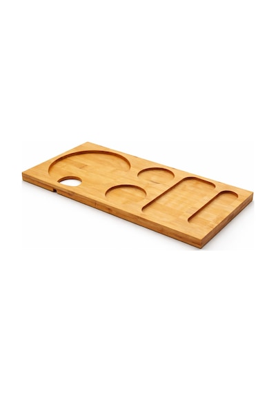 Pera - Bambu Tezgah Üstü Sunumluk Kahve Köşesi Organizer Stand Küçük 41 Cm Bambu