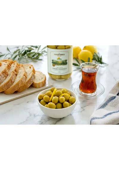 Hasanbey Limon Dolgulu Yeşil Zeytin 500 Gr
