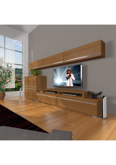 Decoraktiv Ekoflex 8 Mdf Tv Ünitesi Tv Sehpası Ceviz