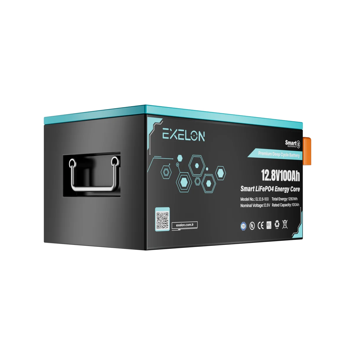 Exelon 12.8v 100ah Lifepo4 Lityum Akü Bluetooth + Lcd Ekran