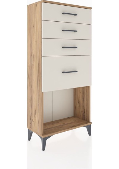 Hyperion Dolap 4 Çekmeceli 60x44x134 Çam-aytaşı Atlas Çam