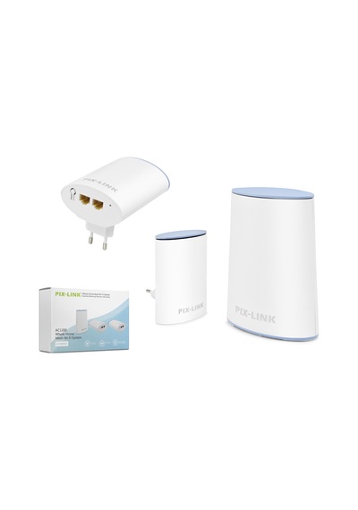 Pıxlınk Wms01 Mesh Wifi Sistemi Ac1200 Dual Band 3lü Set Beyaz