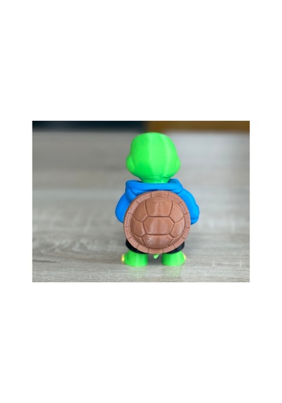 Kapüşonlu Kaplumbağa Figürü 10cm
