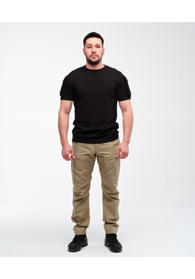 North Mountain Alfa Taktik Kolları Cırtlı Patch Takılabilen T-shirt - Pamuklu Haki Yeşili Taktik T-shirt Çok Renkli