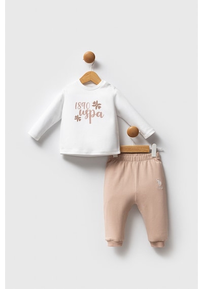 U.S. Polo Assn. Kız Bebek Kahverengi Takım Kahverengi
