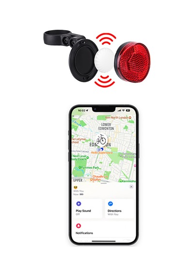 Micflip P20 Bisiklet Reflektörü Suya Dayanıklı Akıllı Takip Cihaz Özellikli Kırmızı