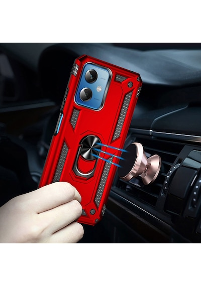 Xiaomi Redmi Note 12 5g Kılıf Zore Vega Kapak Kırmızı