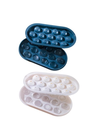Buz Topu Yapma Kalıbı Buz Küpü Kokteyl Buzmatik Plastik 13 Gözlü Çok Renkli