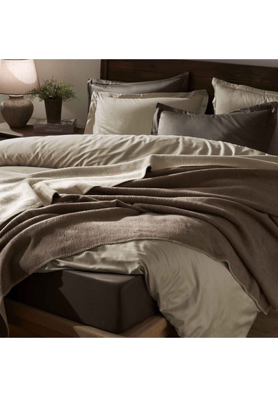 Linens Gloria Tek Kişilik Kahverengi Battaniye Kahve