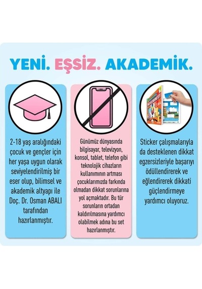 Adeda Dikkati Güçlendirme Seti 2 Yaş