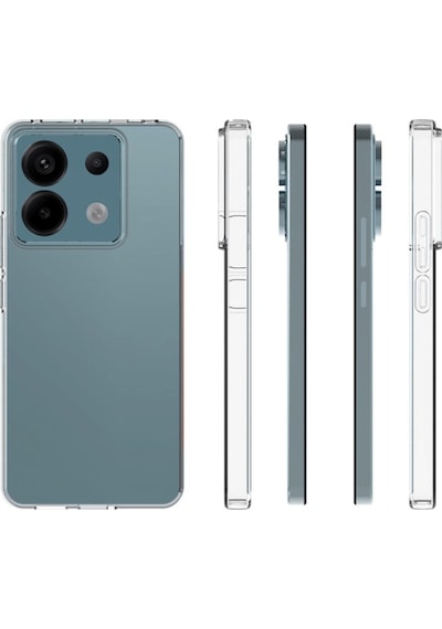 Xiaomi Uyumlu Redmi Note 13 Pro 5g Kapak 1mm Süper Silikon Şeffaf Kılıf