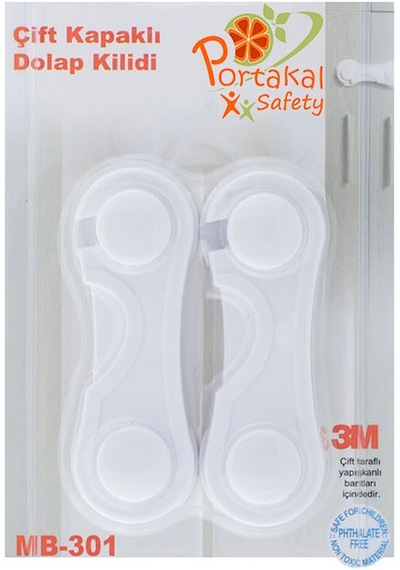 Portakal Safety Dolap-Kapak Kilidi*2Adet Çok Renkli