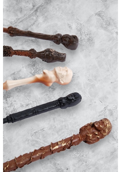 Harry Potter Asası 5'li Asa Seti Harry Hermione Voldemort Dumbledore Snape