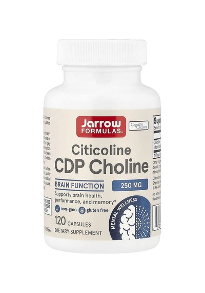 Jarrow Formulas, Citicoline, Cdp Choline, 250 Mg, 120 Capsules