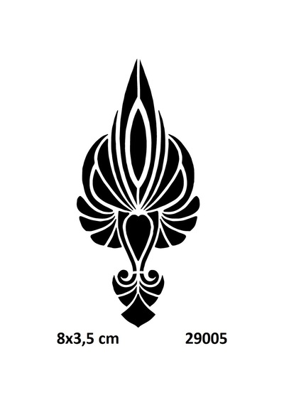 Airbrush Tattoo Zarif Motif Stencil Süsleme Ve Boyama Kalıbı