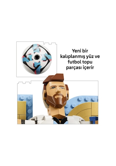 LEGO® Editions Lionel Messi – Futbol Efsanesi 43015 - 12 Yaş ve Üzeri Çocuklar için Figür İçeren Oyuncak Yapım Seti (958 Parça)