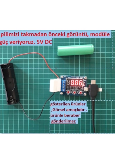 Zb2L3 18650 Lityum Pil Kapasite Ölçer Test Cihazı Deşarj