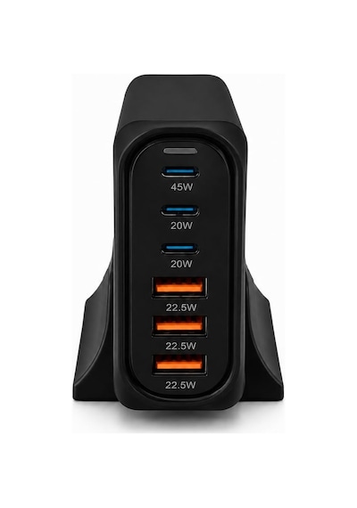 Orret Home 150w Gan Hızlı Şarj İstasyonu, 6 Portlu Masaüstü Şarj