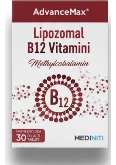 Advancemax Lipozomal B12 30 Dilaltı Tablet