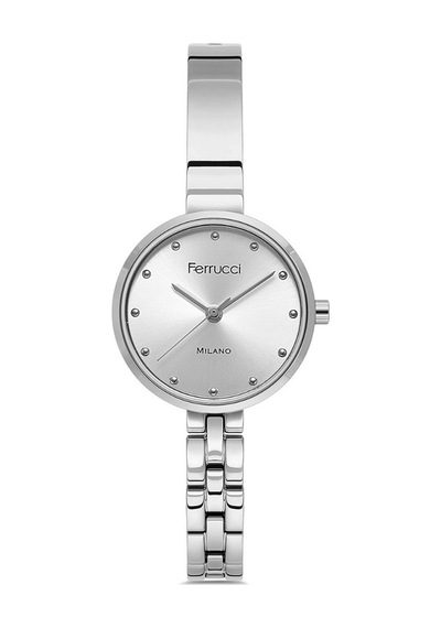Ferrucci Fer.03677m.01 Çelik Kordon Kadın Kol Saati Metalik Gri