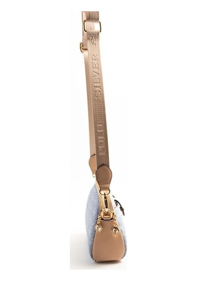 Silver Polo Sp1144 Kadın Çapraz Çanta Monogram Mavi-ten
