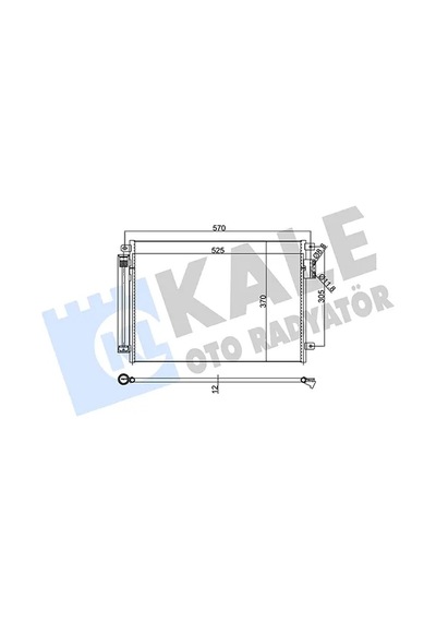 Klima Radyatörü - Fiat Panda, 500 - Kale-345360