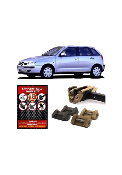 Barrer Seat ibiza MK2 Kapı Gergi Kolu (Limitör) Tamir Kiti 1996-2002