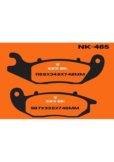 Honda Crf 250l 250 2017 North King Organik Ön Fren Balatası Nk465