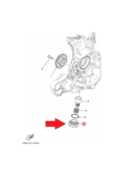 Yamaha Delight 115 Or.  Karter Süzgeç Tapası 5VV-E5351-00
