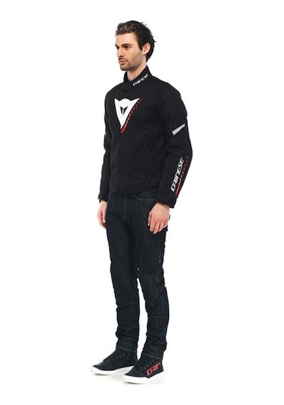 Dainese Veloce Black White Lava Red D-Dry Mont