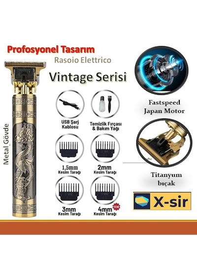 T-xsir Şarjlı Tıraş Makinesi Saç Sakal Lazer Epilasyon Öncesi Kol Bacak Yanak Koltuk Altı Vücut