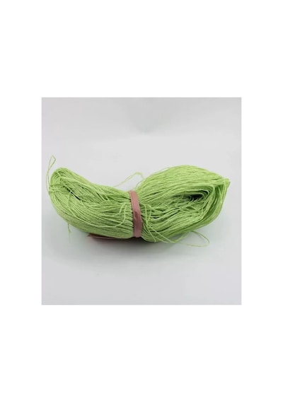 Fıstık Yeşili Renk Çile Kağıt İp Çanta Ipi Supla Ipi No:40 - 550-600 Gr 000 Açık Krem