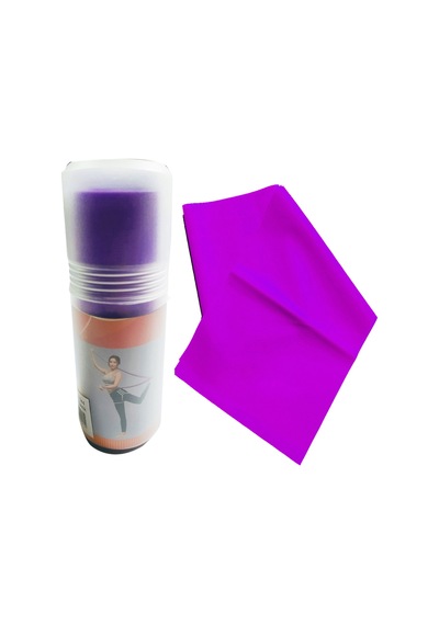 1 Adet Kutulu Mor Pilates Yoga Spor Egzersiz Fizik Tdv. Direnç Lastiği Mor
