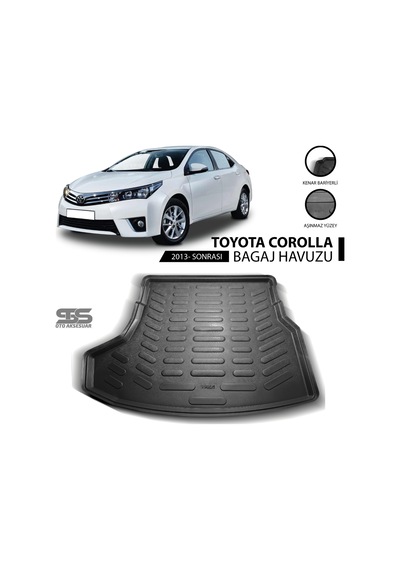 Toyota Corolla Bagaj Havuzu 2013 Sonrası Havuzlu Bagaj Paspası