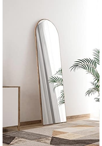 Tarz Design Ceviz Antre Koridor Konsol Duvar Salon Banyo Wc Ofis Yatak Odası Boy Ayna 40x120 Cm Çok Renkli