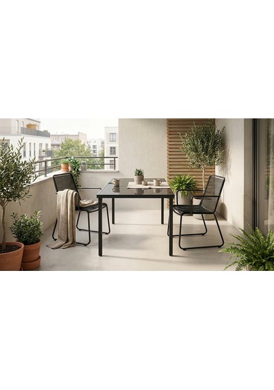 Koçtaş Dallas Balkon Bahçe Masası Antrasit