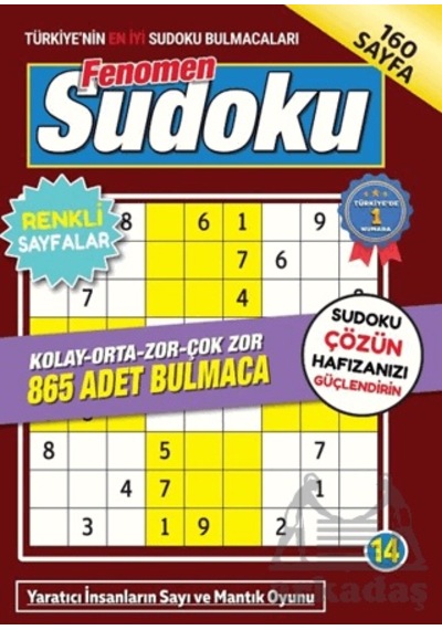 Fenomen Sudoku 14 Maxi Yayıncılık Ciltli