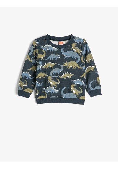 Koton Dinozorlu Sweatshirt Bisiklet Yaka Uzun Kollu Şardonlu Lacivert Desenli 4wmb10251tk Lacivert Desenli Koton Dinozorlu Sweatshirt Bisiklet Yaka Uzun Kollu Şardonlu Lacivert Desenli 4wmb10251tk Lacivert Desenli