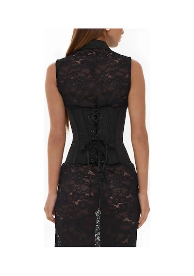 Havens Sedona Corse & Dantel Elbise + G-string Siyah