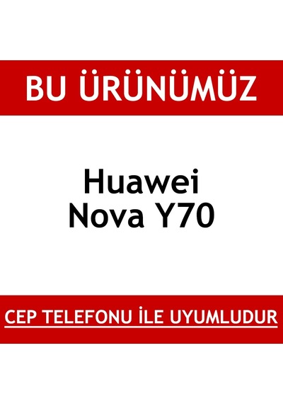 Huawei Nova Y70 Kırılmaz Ekran Koruyucu Temperli Cam