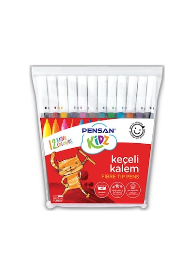 Keçeli Kalem 12 Lı Renk Pensan Keçeli Kalem 1 Paket