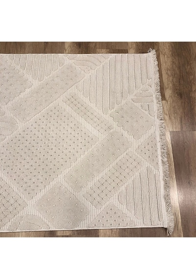 Hoom Rugs Mind 1119 Bej Modern İskandinav Kaymaz Taban Halı Bej