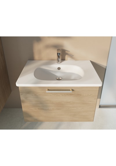 VitrA Root Round A42722 Lavabo Bataryası (Sifon Kumandalı) Krom