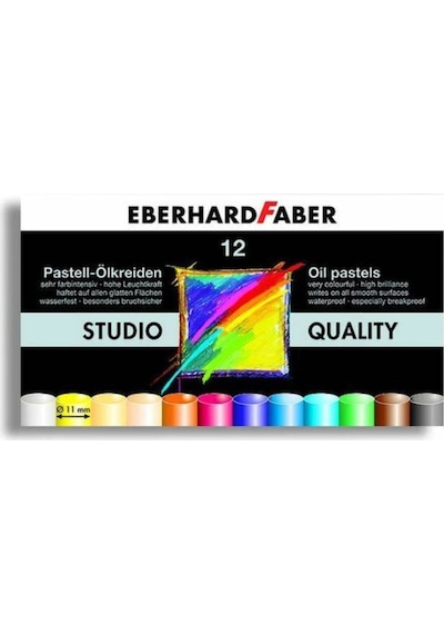Oil Pastel Crayons Cardboard Box Of 12 Karışık