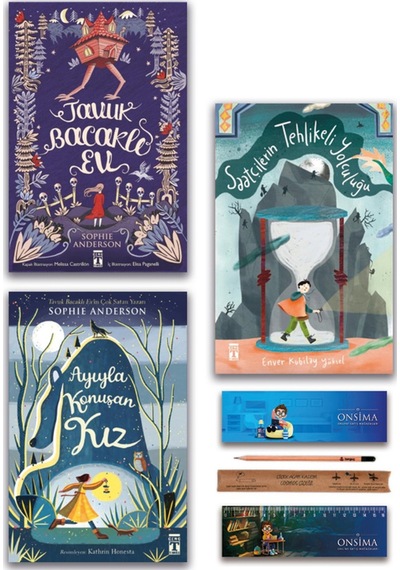 Genç Timaş Saatçilerin Tehlikeli Yolculuğu - Tavuk Bacaklı Ev - Ayıyla Konuşan Kız Set 3 Kitap